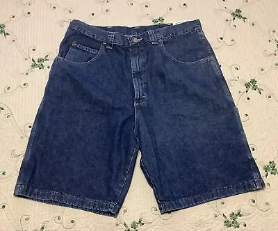 Men's Nwt Size 34  Wrangler  Denim Loose Fit Blue Jean Shorts 9.5  Inseam • $9.99