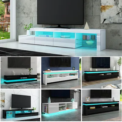 $309.95 • Buy 180/200/240cm TV Stand Cabinet Wooden Entertainment Unit Storage With RGB LED