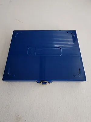 Microscope Slide Box  Blue  Case Storage Holds 100 Slides (hs) • $10