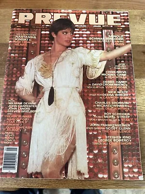 Vintage Prevu Magazine April/may 1982 Nastassia Kinski Arnold Schwarzengger • $17