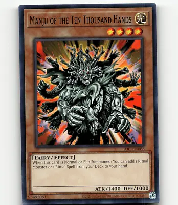 Yugioh - Manju Of The Ten Thousand Hands - Invasion Of Chaos 25th Anniv. • $1.99