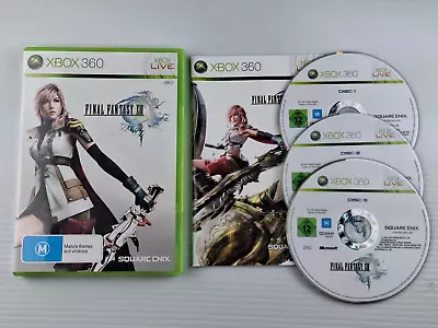 Final Fantasy XIII 13 (XBOX 360) Game - 3 Disc Set Complete - Tested Working! • $9.95