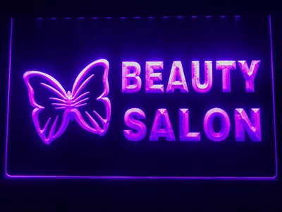  Beauty Salon Neon LED Light Sign Hair Nails Waxing Eyelash Decor Size 12 X 8 In • $23.99