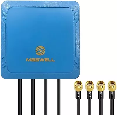 Maswell WIFI7 4X4 Omnidirectional MIMO Antenna 2100-7200MHz Wifi7/6E/BT/Wimax • $61