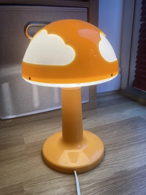 £45 • Buy Vintage IKEA SKOJIG Orange Mushroom Table Lamp Cloud VGC