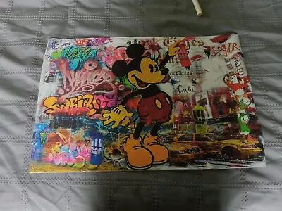 1pc Unframed Canvas Poster Classical Cartoon Art Disney Mickey Mouse  • $1.99