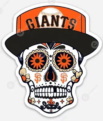 San Francisco GIANTS Sugar Skull STICKER - MLB SF California Premium Vinyl  • $5.49