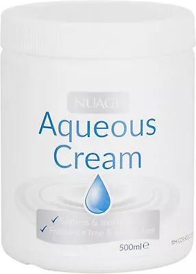£4.50 • Buy NUAGE AQUEOUS CREAM 500ML, Soften & Moisturises Skin, Fragrance & Lanolin Free