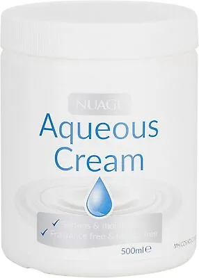 NUAGE AQUEOUS CREAM 500ML Soften & Moisturises Skin Fragrance & Lanolin Free • £5.09