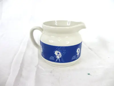 Morton Salt Creamer Stoneware Pitcher 3 Inch Japan Vintage Umbrella Girl • $18