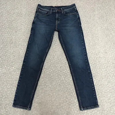 Levis Denizen Jeans Womens 32 Blue Skinny Fit Mid Rise Denim Normcore Classicore • £10.68