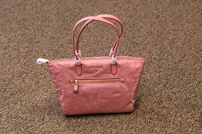 New Michael Kors Kelsey Medium Leopard Nylon Tote Purse ROSE Style # 30F7GO2T2J • $99.95