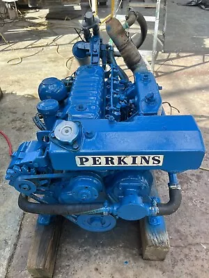 Perkins 4.108 Marine Diesel Engine 50 HP With Velvet Drive 1:1 Ratio • $4000