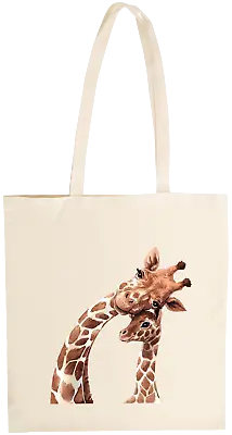 £5.99 • Buy Mother & Baby Giraffe Cotton Shopping Bag, Budget Range Cream Colour