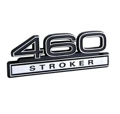 460 7.5 Liter Stroker Engine Emblem Badge Logo In Black & Chrome Trim - 4  Long • $13.22