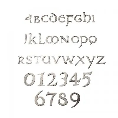 £3.99 • Buy 2  Or 1.5  Self Adhesive Door House Numbers And Letters Chrome Olde Worlde Font