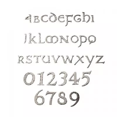 £3.99 • Buy 2  Or 1.5  Self Adhesive Door House Numbers And Letters Chrome Olde Worlde Font