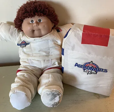 1982 Cabbage Patch Kid YOUNG ASTRONAUT Doll Brown Hair Space Suit Boots Backpack • $19.50
