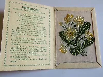 Kensitas Flowers Silk Large Plain Back( Primrose ) 1934 • £2