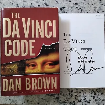 The Da Vinci Code SIGNED Dan Brown MysteryRobert Langdon Murder HC/DJ Thriller • $39