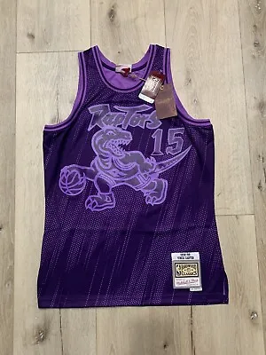 Mitchell & Ness Raptors Vince Carter Monochrome Purple 98 Swingman Jersey Size M • $59.99