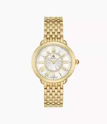 Michele Mww21b000160 Serial Serein Mid 18k Gold Diamond Watch Diamond Mop Dial • $1186.50