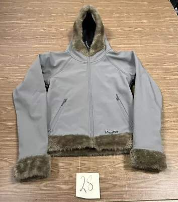 Marmot Women's Furlong Fleece Lined Faux Fur Trim Hood Jacket Sz XS • $19.99
