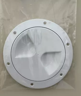 £7.85 • Buy Boat Deck Round Inspection Hatch Access Hole 102 Mm 4 INCH Deck Plate WHITE