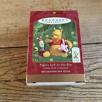 Hallmark Keepsake Ornament 2000 Classic Pooh Collection Piglet'S Jack In The Box • $8.99