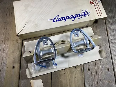 $349.99 • Buy Vintage Bike Bicycle Campagnolo Triomphe Pedals Toe Plates & Toe Clips Button