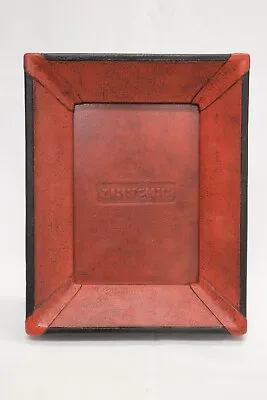 Red And Black Leather Frame For 5 X 7 By House Of Mercier • $149