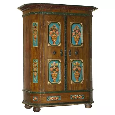 Stunning Rare Antique 1829-1851 Dated Hand Painted German Marriage Wardrobe • $7263.69
