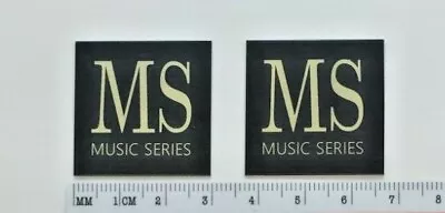 Mordaunt Short Music Series Speaker Badge Logo Emblem Pair Free Shipping • $9.95