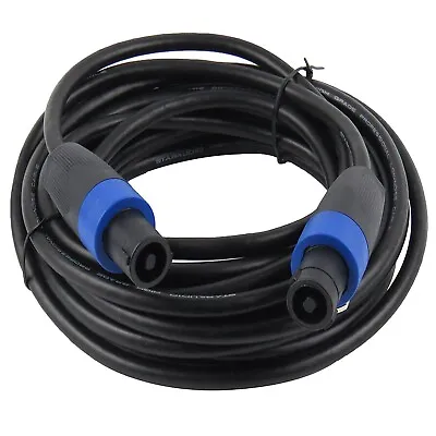 15 Ft Speakon To Speakon Cable 12 Gauge AWG Wire DJ/ Pro Audio PA Speaker Cable • $14.99