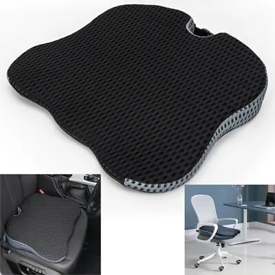 Memory Foam Thick Car Front Seat Cushion Office Chair Wedge Breathable Pad Mat • £16.55