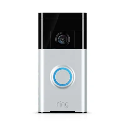 £49.95 • Buy Ring  Video Doorbell 720P Wireless Security Motion Detection - Satin Nickel