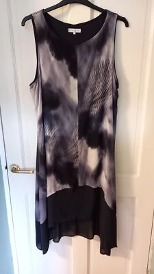 £11 • Buy Rocha John Rocha Hi-Low Monochrome Dress - Size 18 - New No Tags
