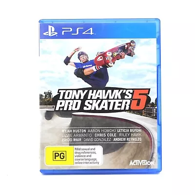Tony Hawk's Pro Skater 5 - Sony Playstation 4 / PS4 Game - FREE POST! • $24.99