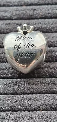 Pandora  - S925 Silver - Mum Of The Year Crowned Heart - 4.35 G • £9