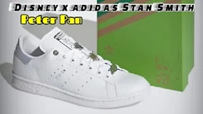 Adidas Stan Smith X Disney Peter Pan & Tinkerbell Men Shoes White/sv Size 11 New • $129.99