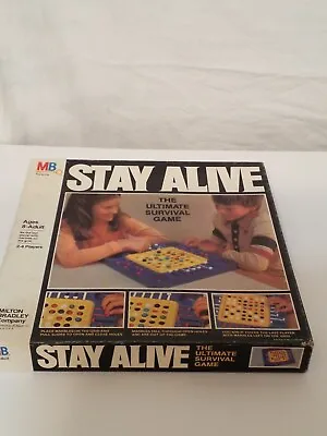 Vintage Stay Alive Board Game 1978 Milton Bradley MB Marble Survival Strategy • $16.56