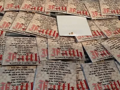 Religious Christian Witnessing Tracts FAITH As A MUSTARD SEED GIFT REMINDER 96Ct • $55