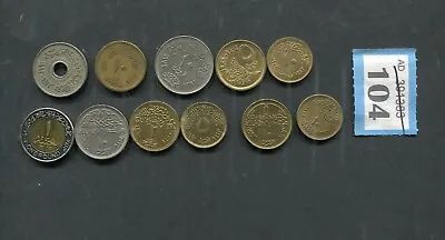 Set Of  11  Coins   Of    Egypt • £5
