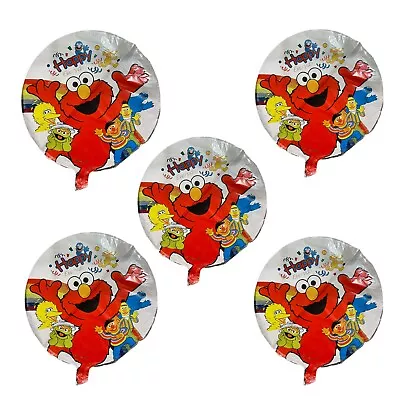 Elmo Party Supplies Balloon Decoration Bouquet 5 Pcs Birthday Gift Decoration • $8.99