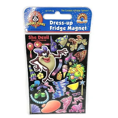 Vintage Looney Tunes She Devil Dress-up Fridge Magnet Set 1998 • $29.95