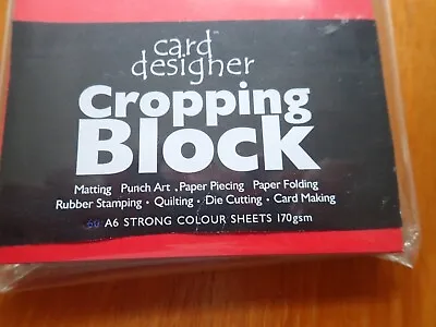 Card Design Cropping Block A6 Strong Colour Sheets • £2