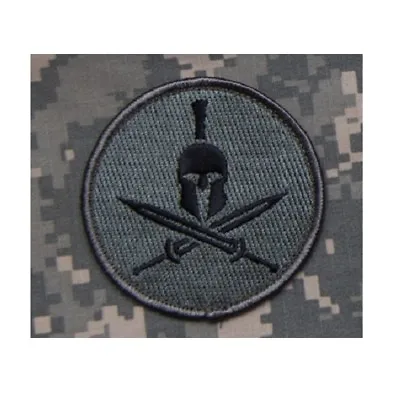 Milspec Monkey MSM Morale Patch Nylon - SPARTAN HELMET - ACU DARK - NEW • $8.49