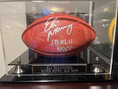Eli Manning Super Bowl XLII MVP Signed Football • $400