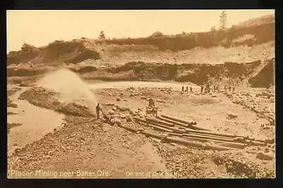 Baker Oregon PLACER MINING ON O W R & N RAILROAD LINE Postcard Um 45 • $9.99