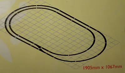 NEW Hornby OO Gauge Train Nickel Silver Rail Large Double Oval 3rd/2nd Radius #2 • £84.99